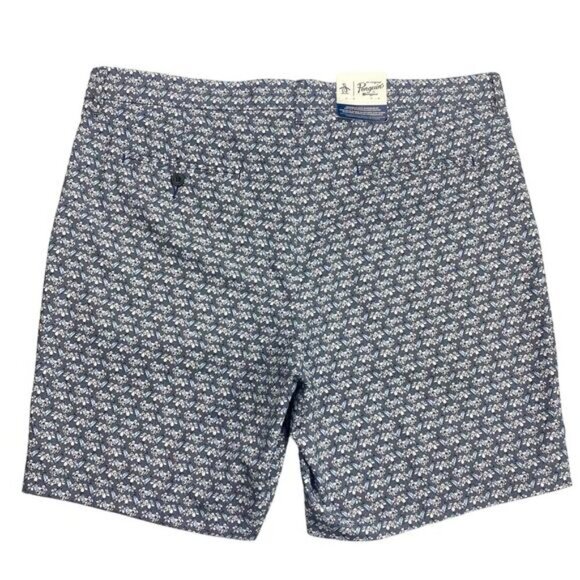 NWT ORIGINAL PENGUIN Men's Let It Be 8" Novelty Printed Golf Short Sz 38 Floral - Picture 6 of 6